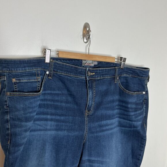 Torrid Mid Rise Slim Boot Cut Jeans Womens 28T Tall Bootcut Medium Wash - Picture 2 of 9